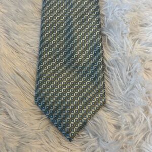 Stafford Geometric Blue and Gold Tie